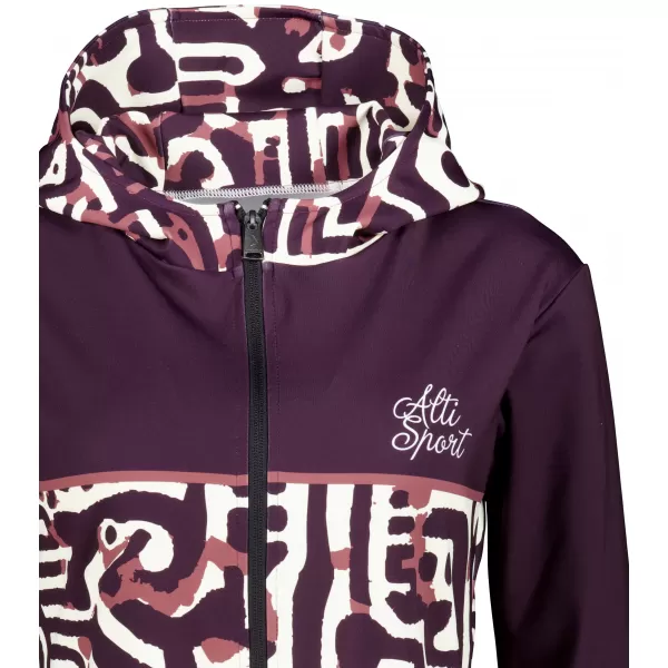  Panoul pentru femei pe Zip Premium ALTISPORT VOJ/ALW060MI02 BURGUNDIA 
