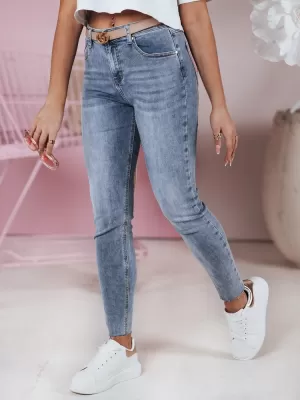 Pantalonii pentru doamne DSTREET UY2387 ALBASTRU