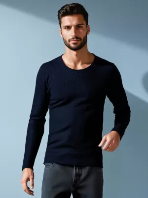 Pulover pentru bărbați DSTREET WX2296 SEA -BLUE