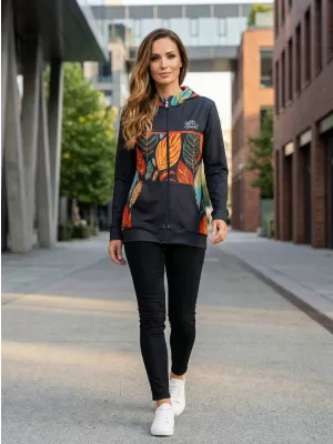 Panoul pentru femei pe Zip Premium ALTISPORT VOJ/ALW061MI02 PORTOCALIU/ALBASTRU