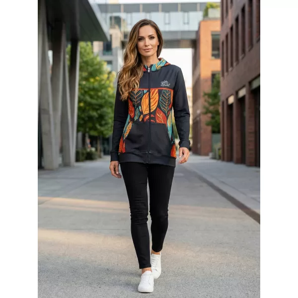  Panoul pentru femei pe Zip Premium ALTISPORT VOJ/ALW061MI02 PORTOCALIU/ALBASTRU 