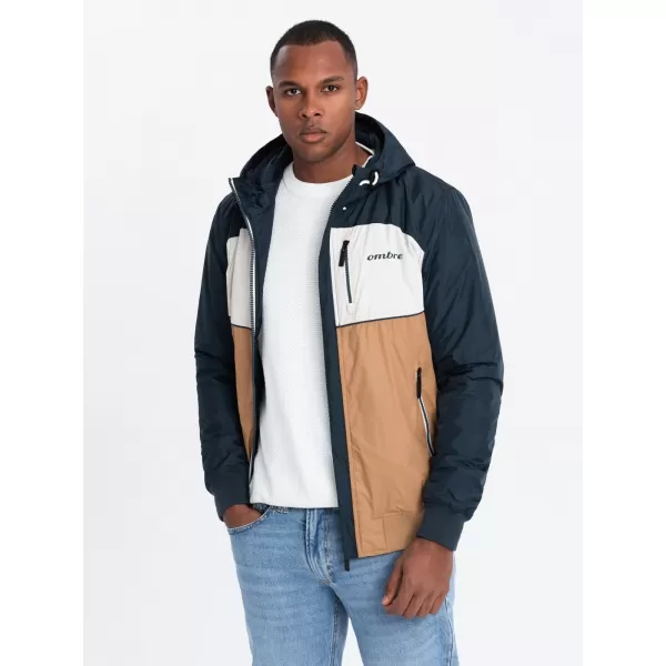  Sacou OMBRE C447 ALB/ALBASTRU BLEUMARIN/MARO 