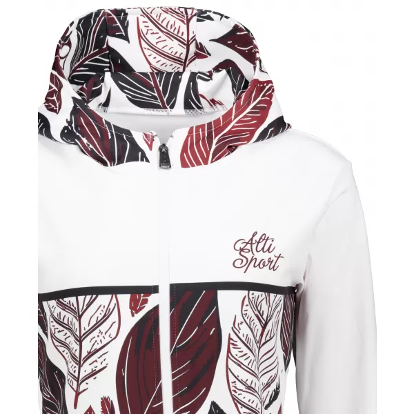  Panoul pentru femei pe Zip Premium ALTISPORT VOJ/ALW061MI02 ALB/BURGUNDIA 