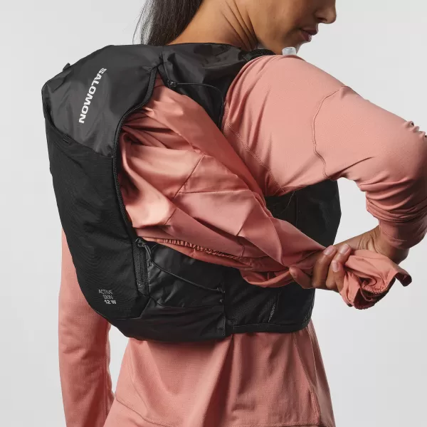  Rucsac de damă SALOMON ACTIVE SKIN 12 WOMEN SET LC2178600 NEGRU/METAL 