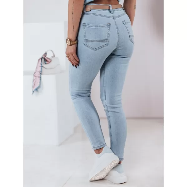  Pantalonii pentru doamne DSTREET UY2369 ALBASTRU DESCHIS 