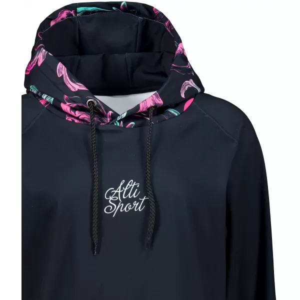  Premium cu hanorac funcțional pentru femei ALTISPORT VOJ/ALW065MI03 NEGRU -PINK 