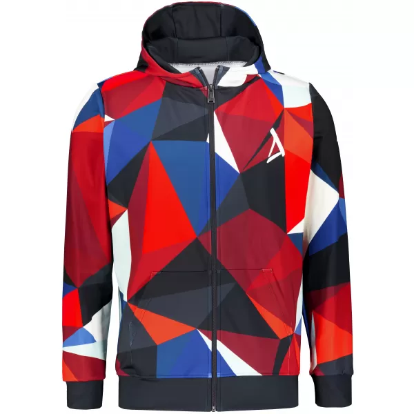  Panoul pentru bărbați pe Zip Premium ALTISPORT VOJ/ALM007MI02 ALBASTRU NAVAL/ROȘU 