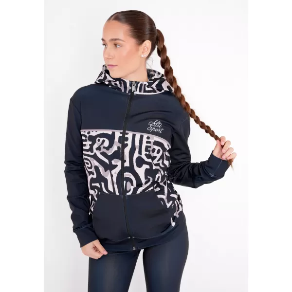  Panoul pentru femei pe Zip Premium ALTISPORT VOJ/ALW060MI02 NEGRU -BROWN 