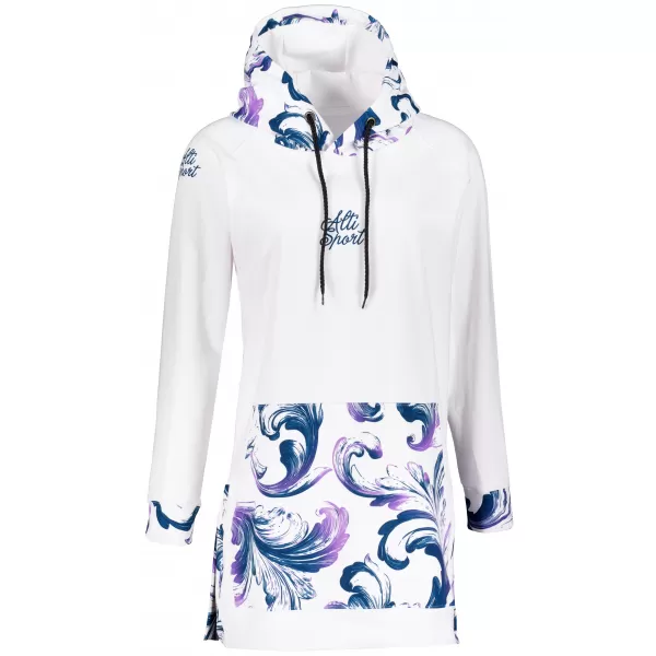  Premium cu hanorac funcțional pentru femei ALTISPORT VOJ/ALW065MI03 ALB/VIOLET 