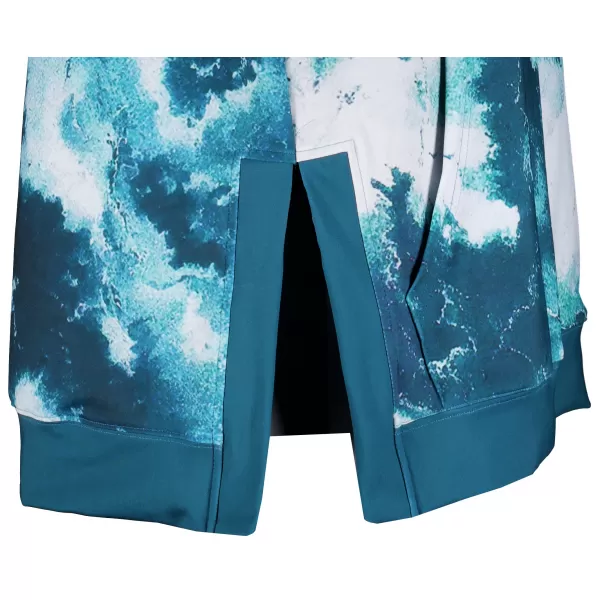  Premium cu hanorac funcțional pentru femei ALTISPORT VOJ/ALW066MI03 VERDE -BLUE 