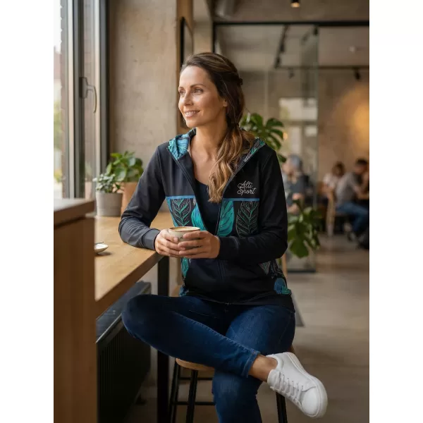  Panoul pentru femei pe Zip Premium ALTISPORT VOJ/ALW061MI02 ALBASTRU 