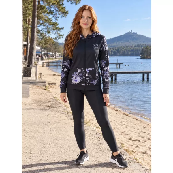  Panoul pentru femei pe Zip Premium ALTISPORT VOJ/ALW063MI02 NEGRU 