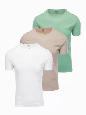 Cămaşă OMBRE OM-TSBS-0232 GRI-VERDE/ALB/BEJ