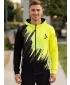 Panoul pentru bărbați pe Zip Premium ALTISPORT VOJ/ALM006MI02 NEGRU -YELLOW