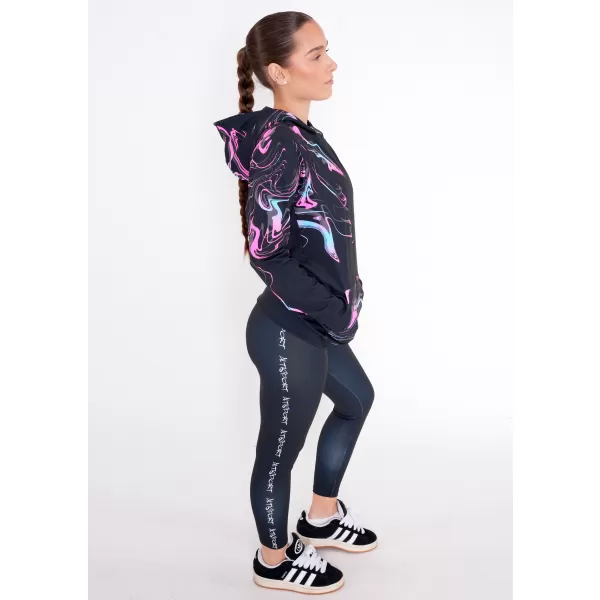  Panoul pentru femei pe Zip Premium ALTISPORT VOJ/ALW064MI02 NEGRU -PINK 
