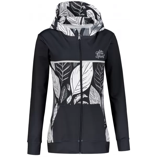  Panoul pentru femei pe Zip Premium ALTISPORT VOJ/ALW061MI02 ALB -NEGRU 