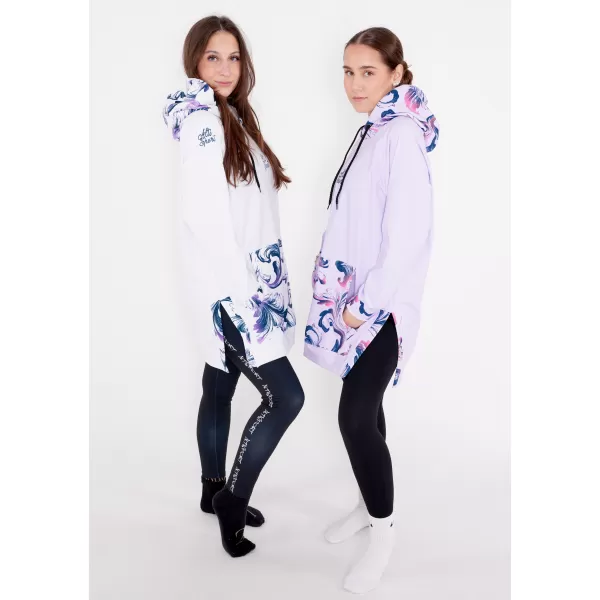  Premium cu hanorac funcțional pentru femei ALTISPORT VOJ/ALW065MI03 ALB/VIOLET 