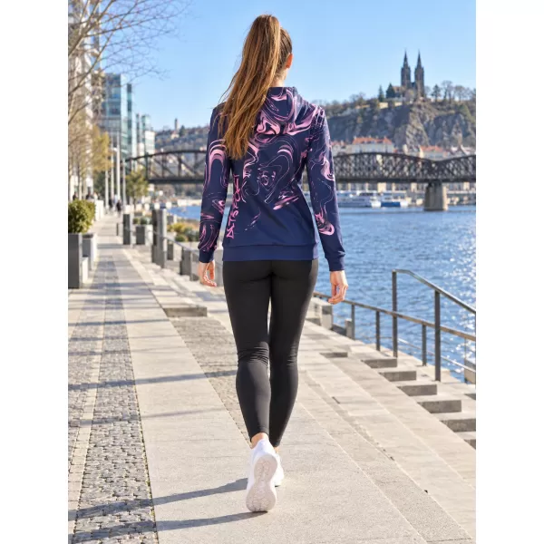  Panoul pentru femei pe Zip Premium ALTISPORT VOJ/ALW064MI02 ALBASTRU -PINK 