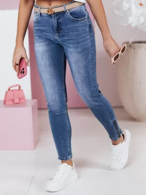 Pantalonii pentru doamne DSTREET UY2366 SEA -BLUE