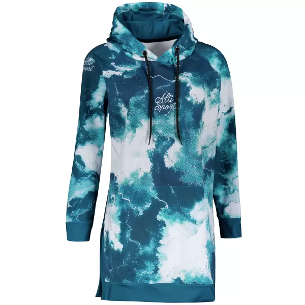  Premium cu hanorac funcțional pentru femei ALTISPORT VOJ/ALW066MI03 VERDE -BLUE 