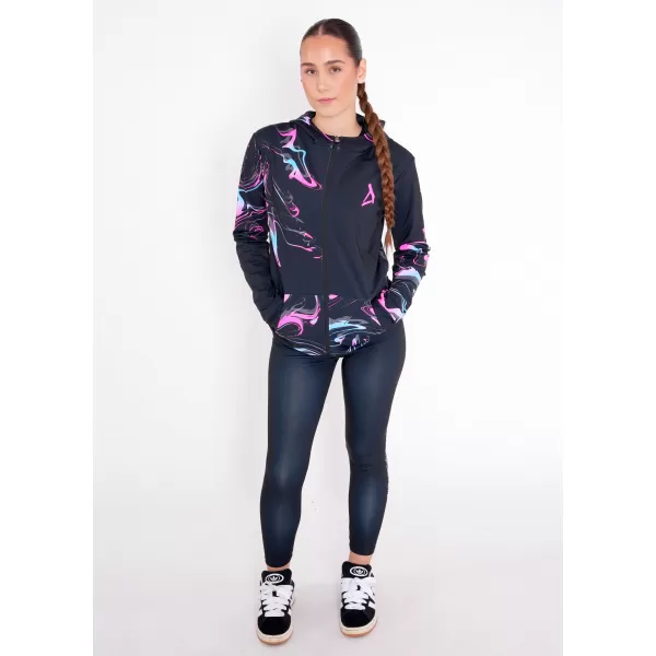  Panoul pentru femei pe Zip Premium ALTISPORT VOJ/ALW064MI02 NEGRU -PINK 