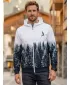 Panoul pentru bărbați pe Zip Premium ALTISPORT VOJ/ALM058MI02 ALB -GRAY