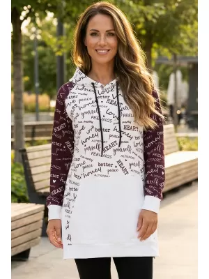 Premium cu hanorac funcțional pentru femei ALTISPORT VOJ/ALW067MI03 BURGUNDIA