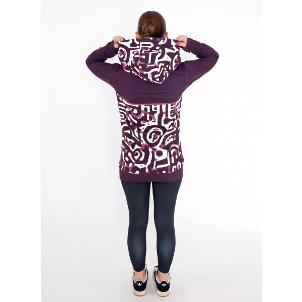  Panoul pentru femei pe Zip Premium ALTISPORT VOJ/ALW060MI02 BURGUNDIA 