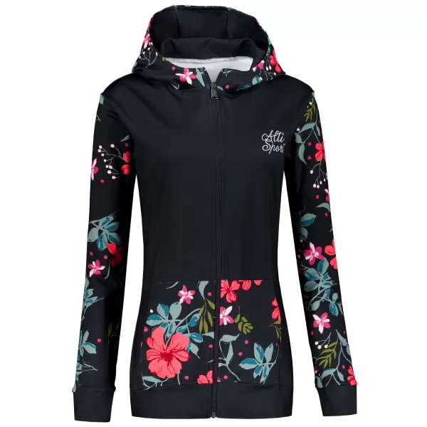  Panoul pentru femei pe Zip Premium ALTISPORT VOJ/ALW063MI02 NEGRU -GREEN 