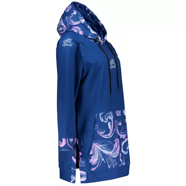  Premium cu hanorac funcțional pentru femei ALTISPORT VOJ/ALW065MI03 ALBASTRU ÎNCHIS 