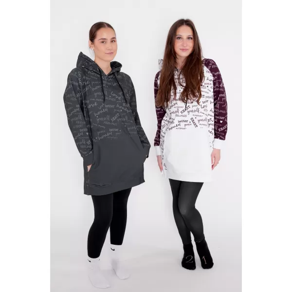  Premium cu hanorac funcțional pentru femei ALTISPORT VOJ/ALW067MI03 BURGUNDIA 