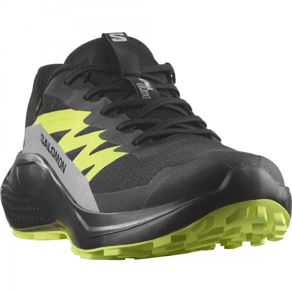  Pantofi pentru bărbați SALOMON ALPHAGLIDE GTX L47802000 NEGRU/ALIAJ/VERDE ASCUȚIT 