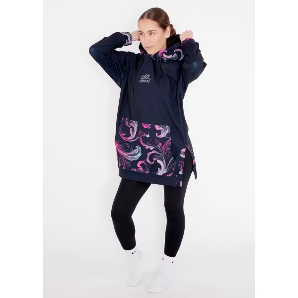  Premium cu hanorac funcțional pentru femei ALTISPORT VOJ/ALW065MI03 NEGRU -PINK 