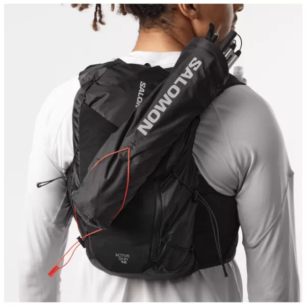  Rucsac pentru bărbați SALOMON ACTIVE SKIN 12 SET LC2177400 NEGRU/METAL 