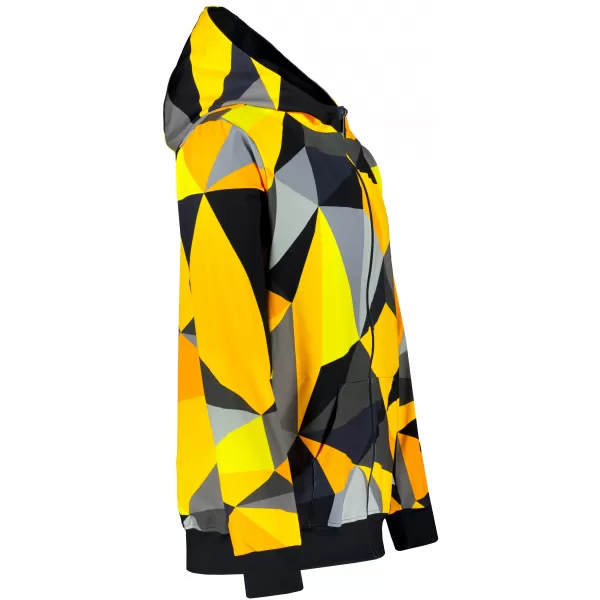  Panoul pentru bărbați pe Zip Premium ALTISPORT VOJ/ALM007MI02 NEGRU -YELLOW 
