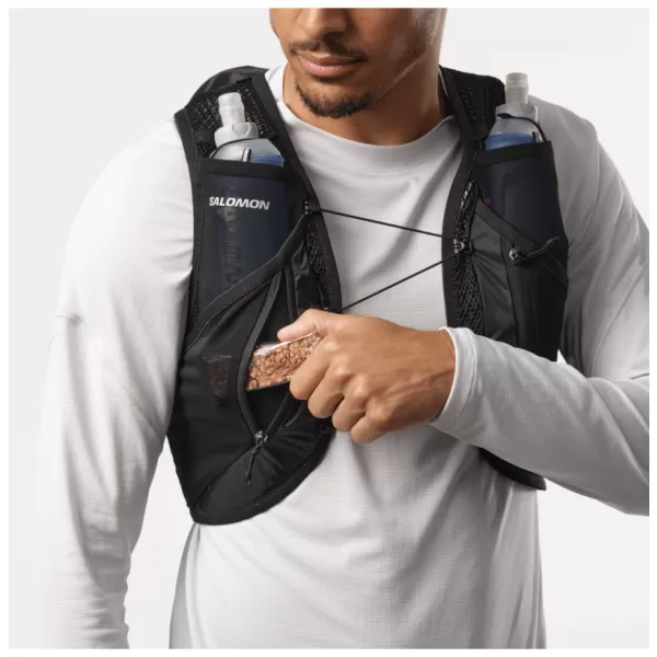  Rucsac pentru bărbați SALOMON ACTIVE SKIN 12 SET LC2177400 NEGRU/METAL 
