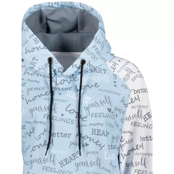  Premium cu hanorac funcțional pentru femei ALTISPORT VOJ/ALW067MI03 BABY BLUE 
