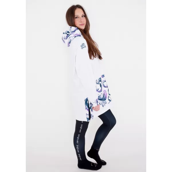  Premium cu hanorac funcțional pentru femei ALTISPORT VOJ/ALW065MI03 ALB/VIOLET 
