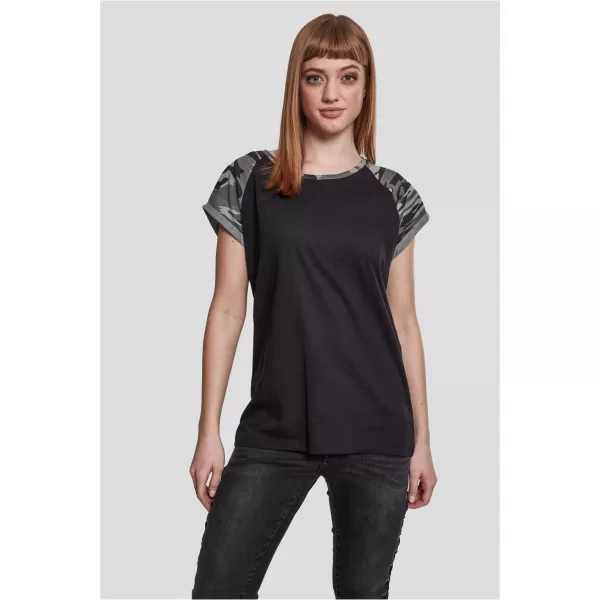  Cămaşă URBAN CLASSICS TB1913 CAMO NEGRU/ÎNTUNECAT 