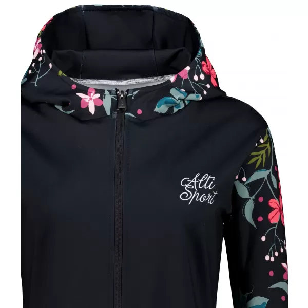  Panoul pentru femei pe Zip Premium ALTISPORT VOJ/ALW063MI02 NEGRU -GREEN 