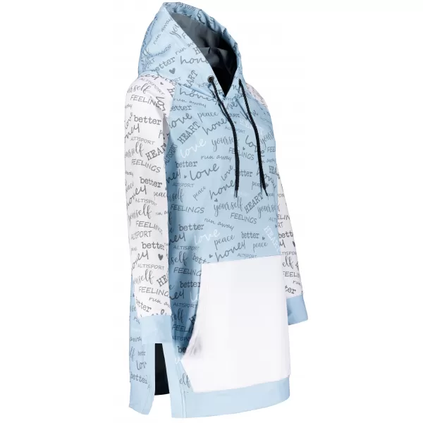  Premium cu hanorac funcțional pentru femei ALTISPORT VOJ/ALW067MI03 BABY BLUE 