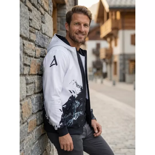  Panoul pentru bărbați pe Zip Premium ALTISPORT VOJ/ALM059MI02 ALB 
