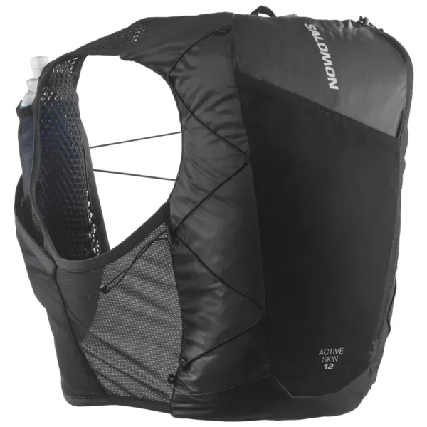  Rucsac pentru bărbați SALOMON ACTIVE SKIN 12 SET LC2177400 NEGRU/METAL 