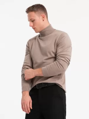 Pulover pentru bărbați OMBRE OM-SWTN-0127 BEJ ÎNTUNECAT