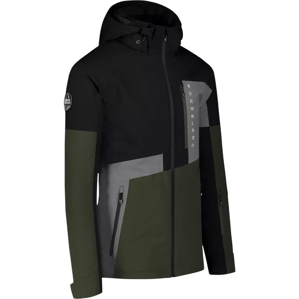  Jachetă de schi pentru bărbați NORDBLANC SLED NBWJM8123 NEGRU 