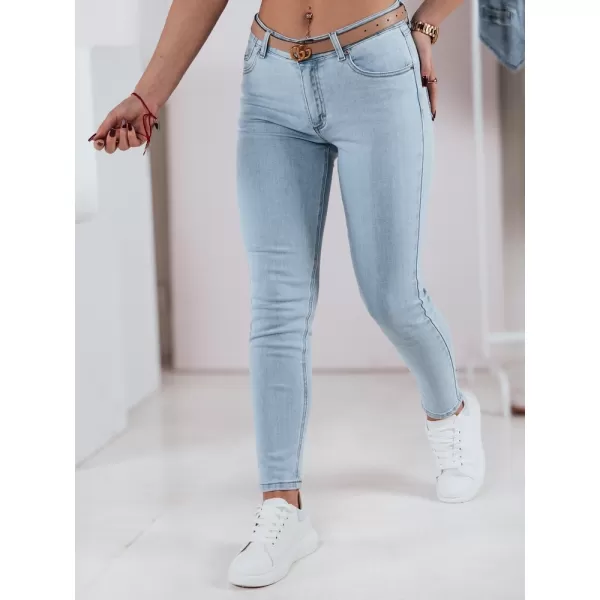  Pantalonii pentru doamne DSTREET UY2369 ALBASTRU DESCHIS 