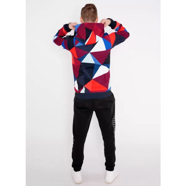  Panoul pentru bărbați pe Zip Premium ALTISPORT VOJ/ALM007MI02 ALBASTRU NAVAL/ROȘU 