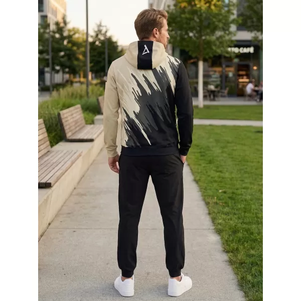 Panoul pentru bărbați pe Zip Premium ALTISPORT VOJ/ALM006MI02 NEGRU -BROWN 
