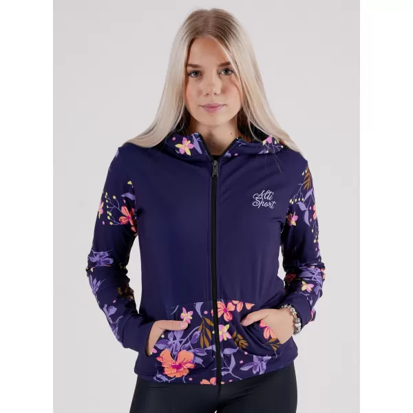  Panoul pentru femei pe Zip Premium ALTISPORT VOJ/ALW063MI02 PURPURIU ÎNCHIS 