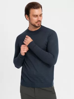Pulover pentru bărbați OMBRE OM-SWTN-0125 ALBASTRU MARIN